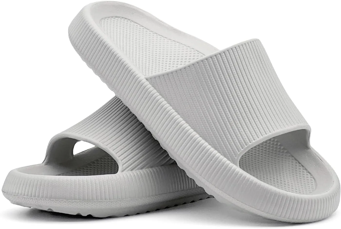 rosyclo Arch Support Slides for Women and Men, Cloud Recovery Sandals Pillow Plantar Fasciitis Slippers, Pain Relief Cushion Cozy Thick Sole Indoor and Outdoor