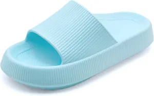 rosyclo Arch Support Slides for Women and Men, Cloud Recovery Sandals Pillow Plantar Fasciitis Slippers, Pain Relief Cushion Cozy Thick Sole Indoor and Outdoor