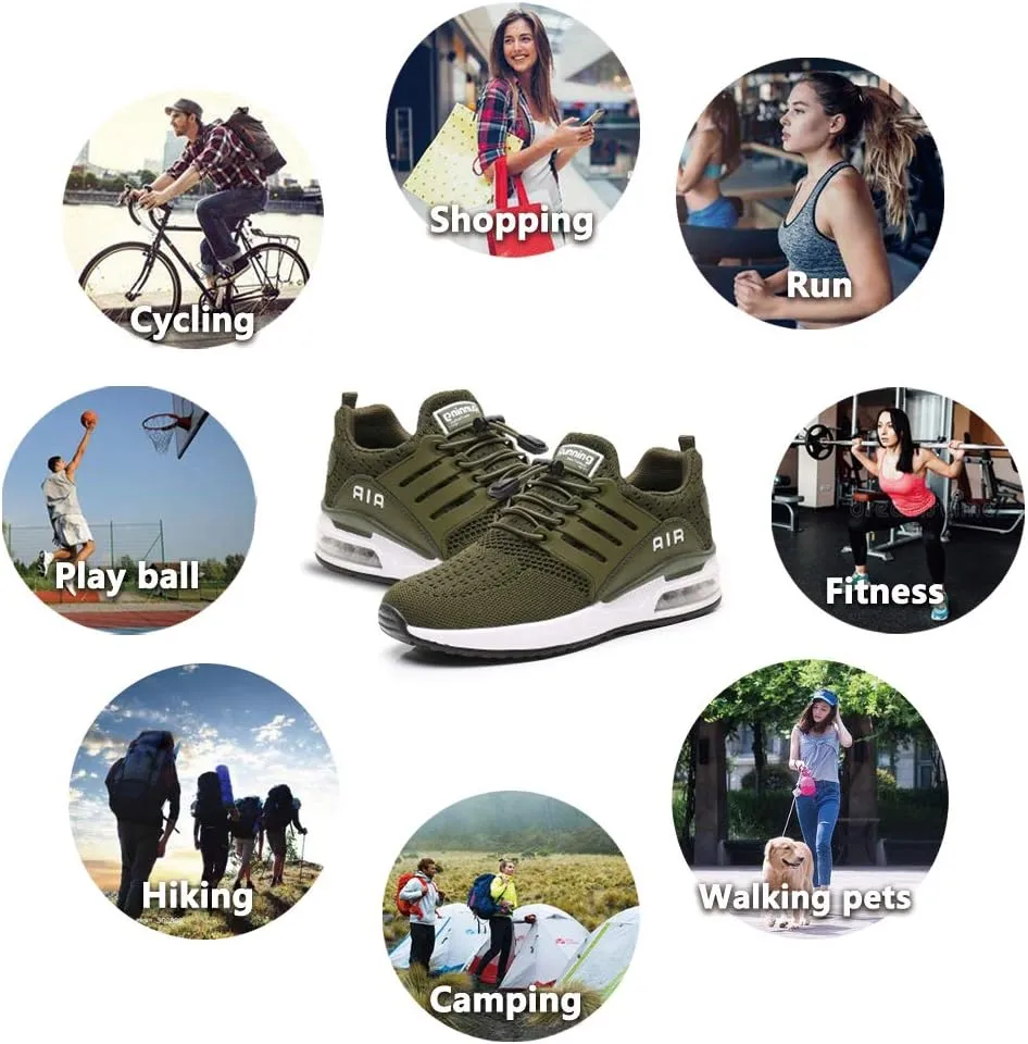Running Shoes Men Sports Trainers Air Shock Absorbing Sneakers for Gym Fitness Jogging Athletic Walking Casual US7-12(EU39-46)