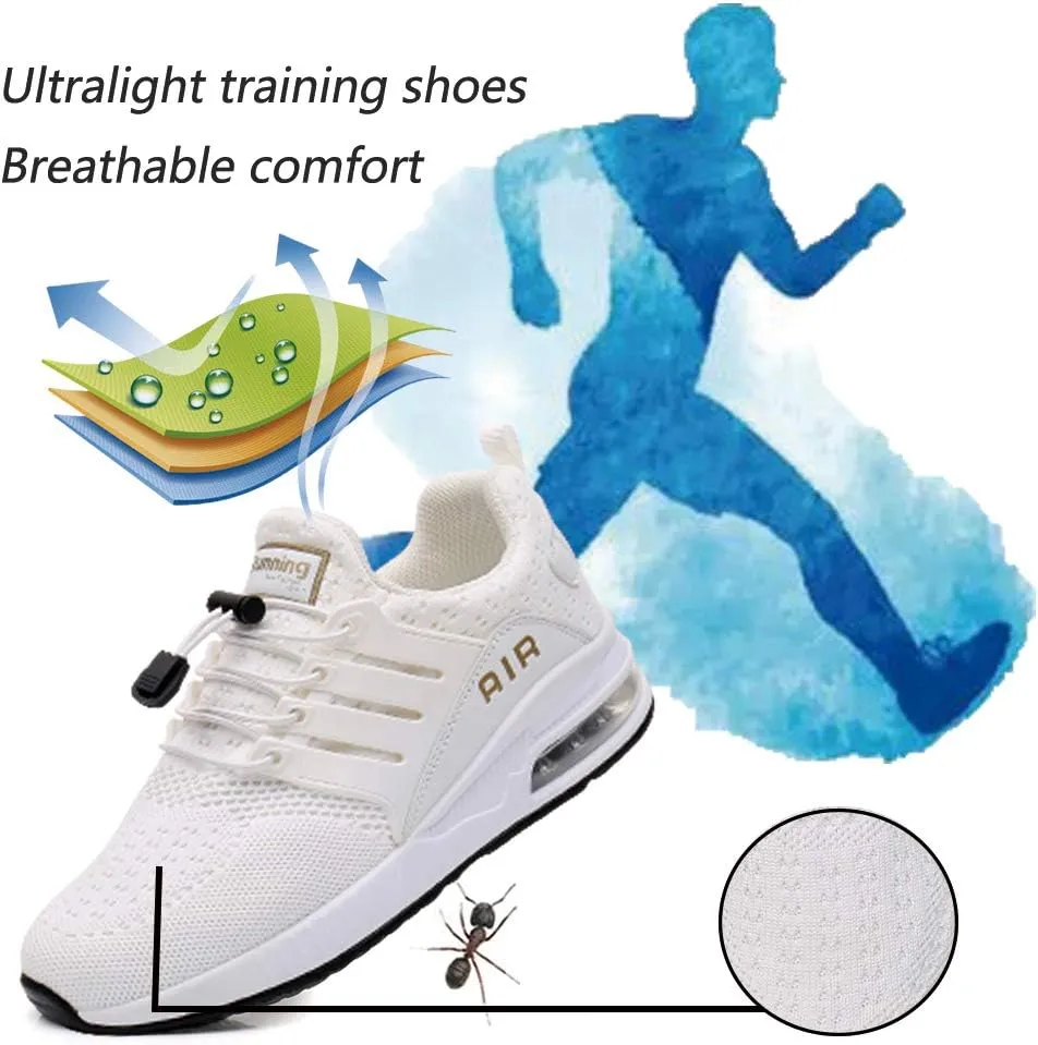 Running Shoes Men Sports Trainers Air Shock Absorbing Sneakers for Gym Fitness Jogging Athletic Walking Casual US7-12(EU39-46)