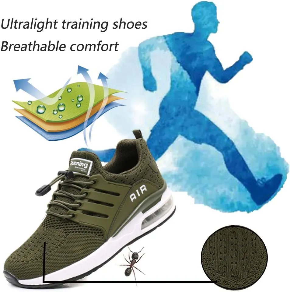 Running Shoes Men Sports Trainers Air Shock Absorbing Sneakers for Gym Fitness Jogging Athletic Walking Casual US7-12(EU39-46)