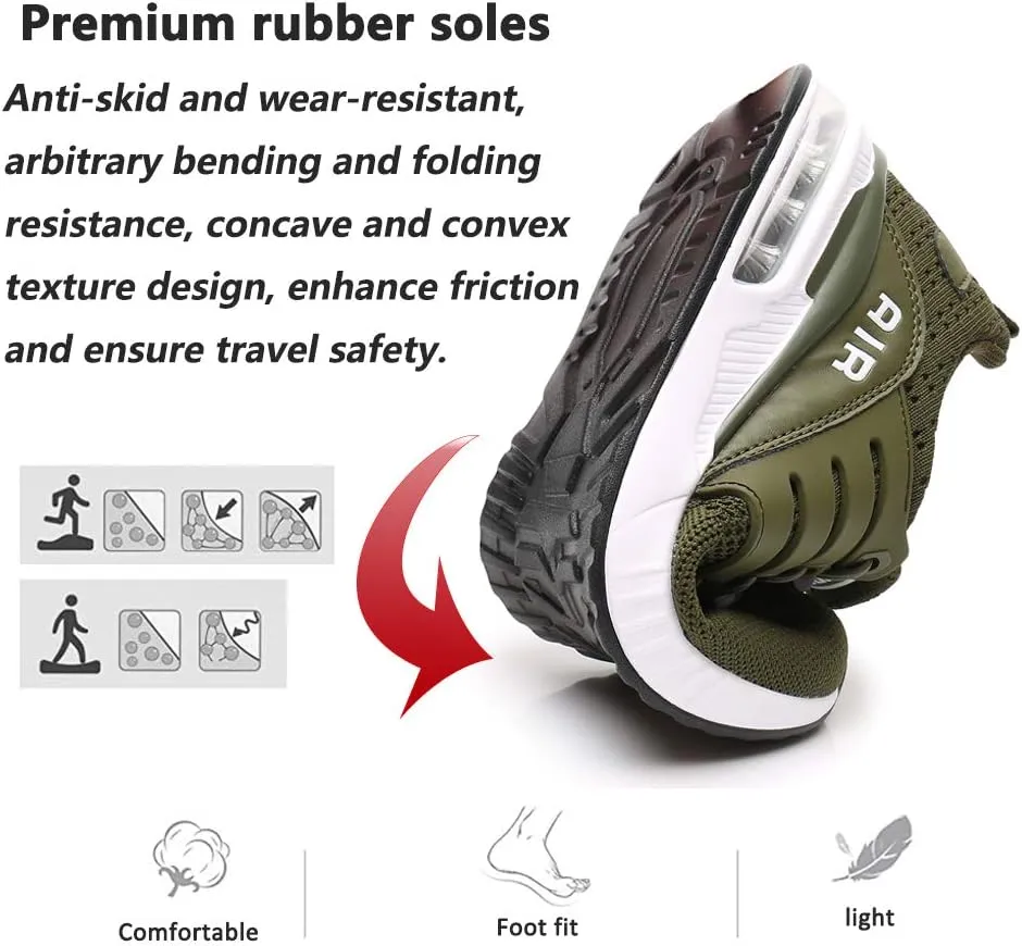 Running Shoes Men Sports Trainers Air Shock Absorbing Sneakers for Gym Fitness Jogging Athletic Walking Casual US7-12(EU39-46)