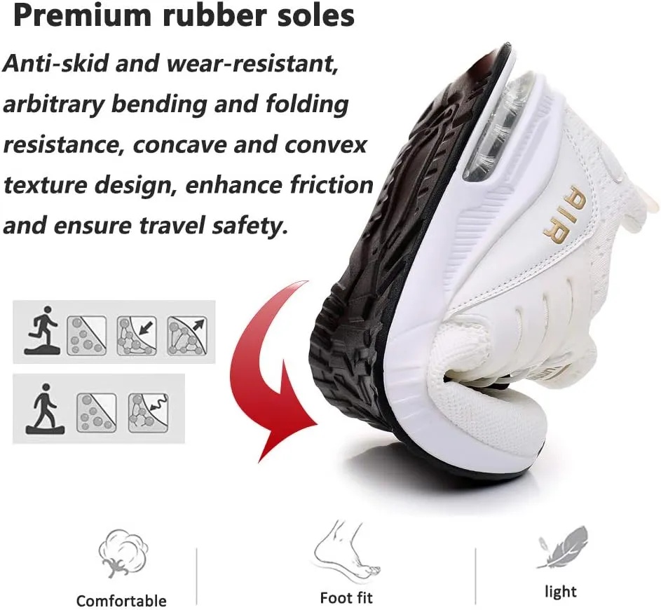 Running Shoes Men Sports Trainers Air Shock Absorbing Sneakers for Gym Fitness Jogging Athletic Walking Casual US7-12(EU39-46)