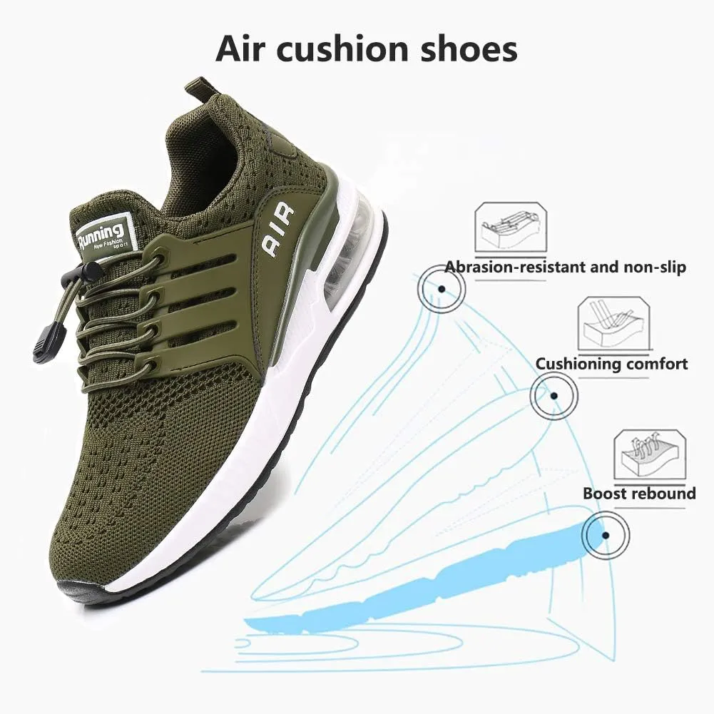 Running Shoes Men Sports Trainers Air Shock Absorbing Sneakers for Gym Fitness Jogging Athletic Walking Casual US7-12(EU39-46)