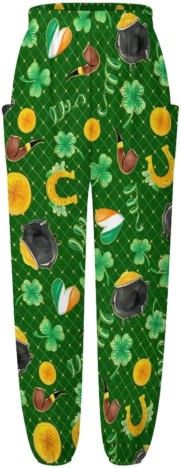 Saint Patricks Day Yoga Bloomers Womens Hippie Harem Pant Knickerbockers Elastic Gym Home Wear Loose Casual Slacks