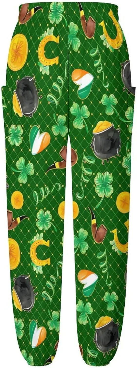 Saint Patricks Day Yoga Bloomers Womens Hippie Harem Pant Knickerbockers Elastic Gym Home Wear Loose Casual Slacks