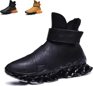 SANEARDE Men's Running Shoes Fashion Blade Type Non Slip Sturdy Athletic Tennis Walking Sneakers