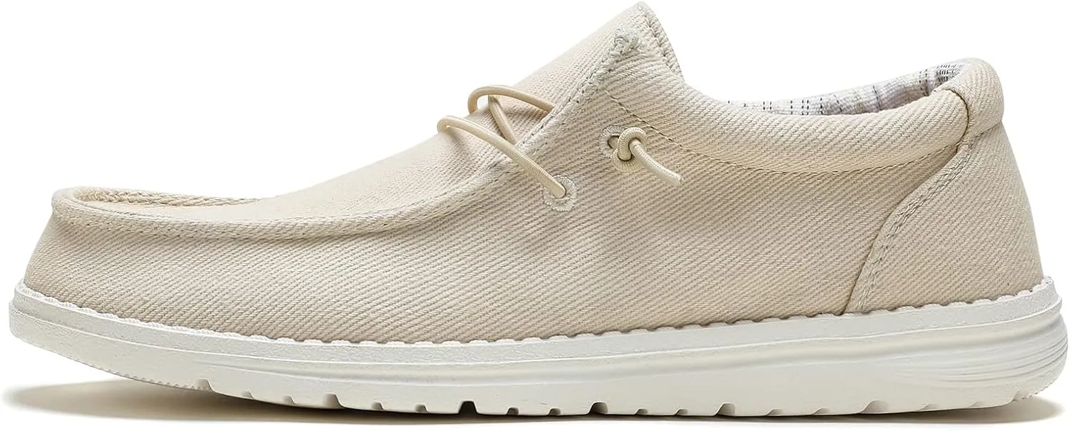 SANNAX Women's Slip on Shoes Canvas Shoes Casual Loafers for Women Lightweight Comfortable Boat Shoes