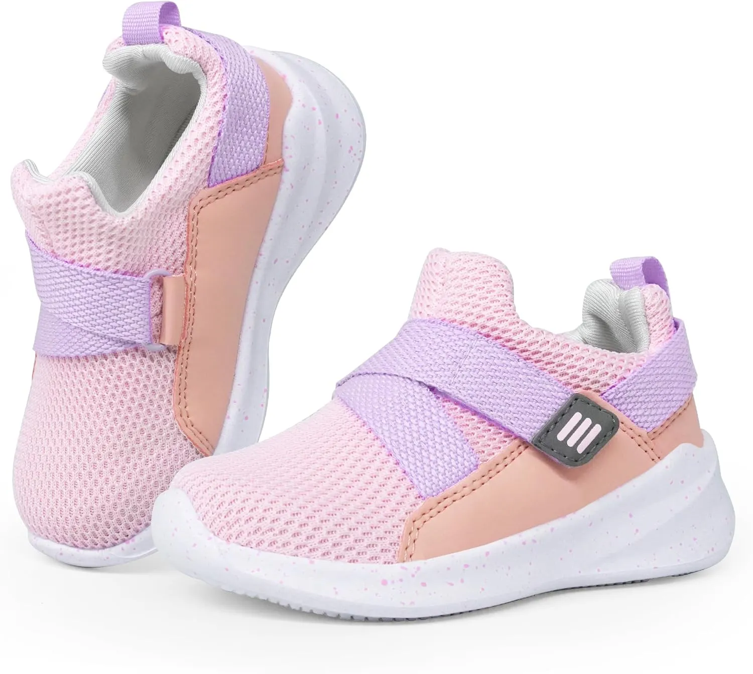 SKYWHEEL Toddler Boys Girls Tennis Shoes Kids Slip On Barefoot Shoes Wide Casual Walking Running Sneakers for Little Kids