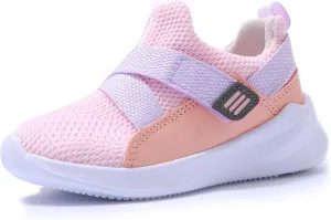 SKYWHEEL Toddler Boys Girls Tennis Shoes Kids Slip On Barefoot Shoes Wide Casual Walking Running Sneakers for Little Kids