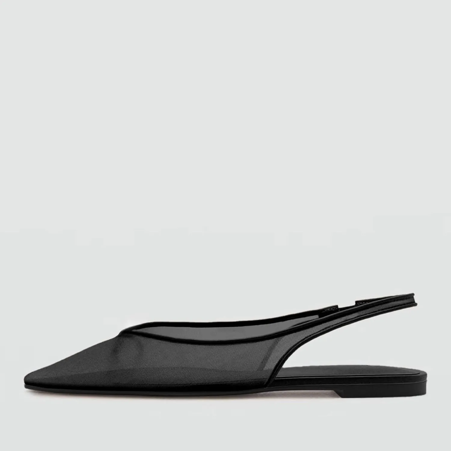 Slingback Flats for Women Stylish Pointed Toe Design with Comfortable Mesh Material for Breathable Party Dress Elegant Shoes