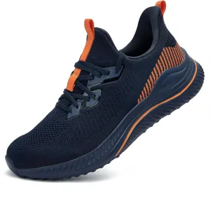 Slow Man Mens Walking Sneakers Wide Width Slip on Tennis Shoes,Lightweight Breathable Running Shoes,Ideal for Athletic Workout Gym Jogging and Casual Wear