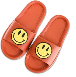 Smile Face Slippers Cloud Sandals Cute Soft Retro Lightweight EVA Anti-Slip Slip-on Cozy Indoor Outdoor Slippers for Women Men Girls Boys Open Toe Spa Bath Pool Casual Shower Anti-Skid Sole