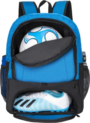 Soccer Ball Bag-Backpack for Basketball,Volleyball with Cleat Shoes and Ball Compartment for Sports Team,Trainning