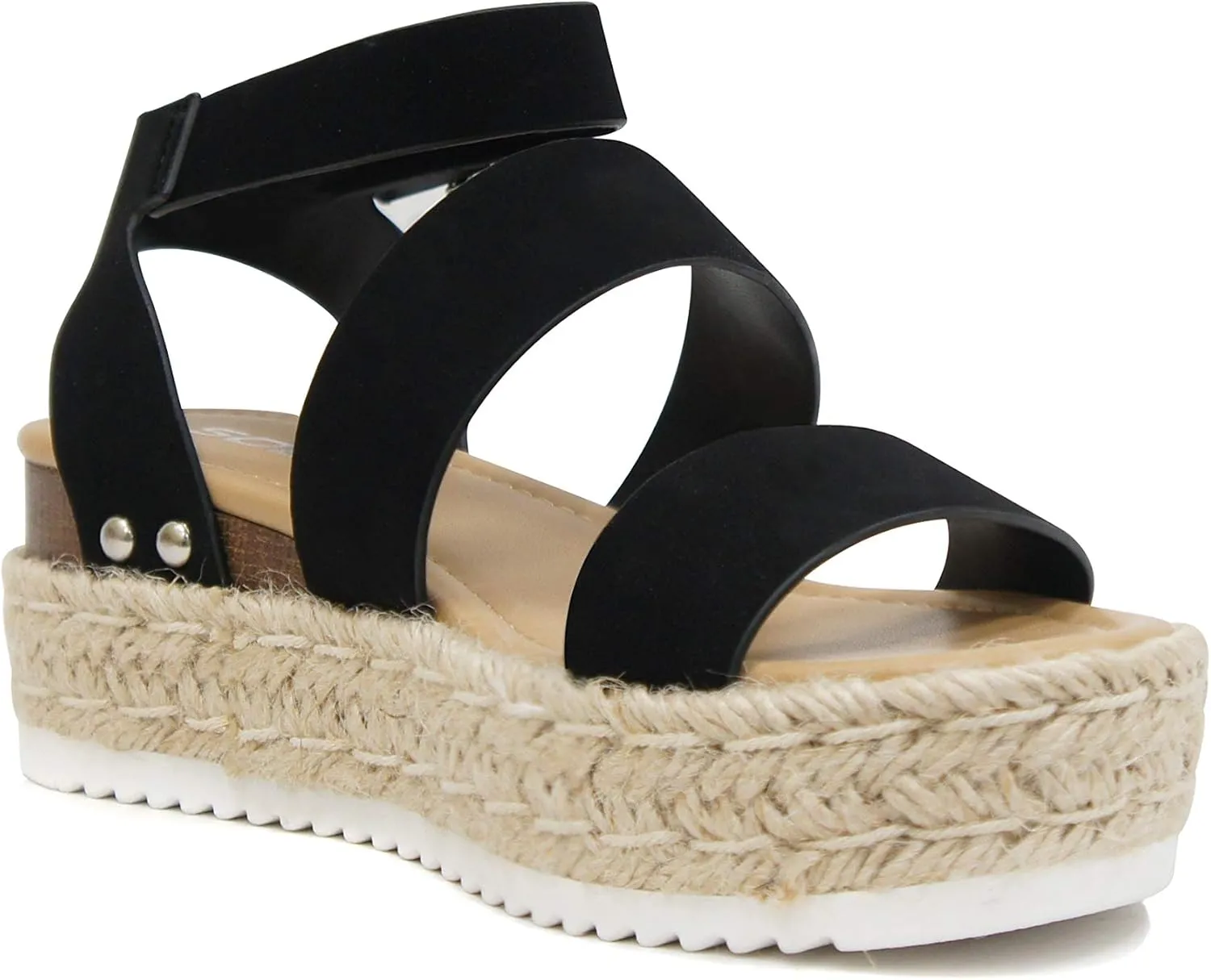 Soda Women's Shoes Clip Open Toe Casual Platform Sandals