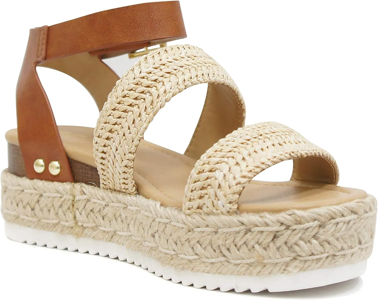 Soda Women's Shoes Clip Open Toe Casual Platform Sandals