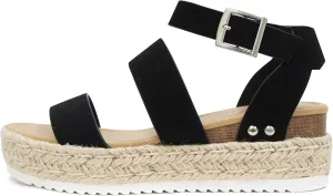 Soda Women's Shoes Clip Open Toe Casual Platform Sandals