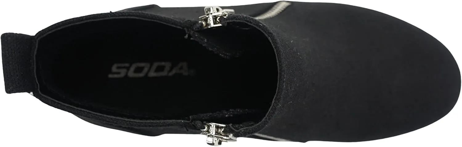 Soda Womens Taylor Nubuck Hight Top Slip On Fashion Sneakers