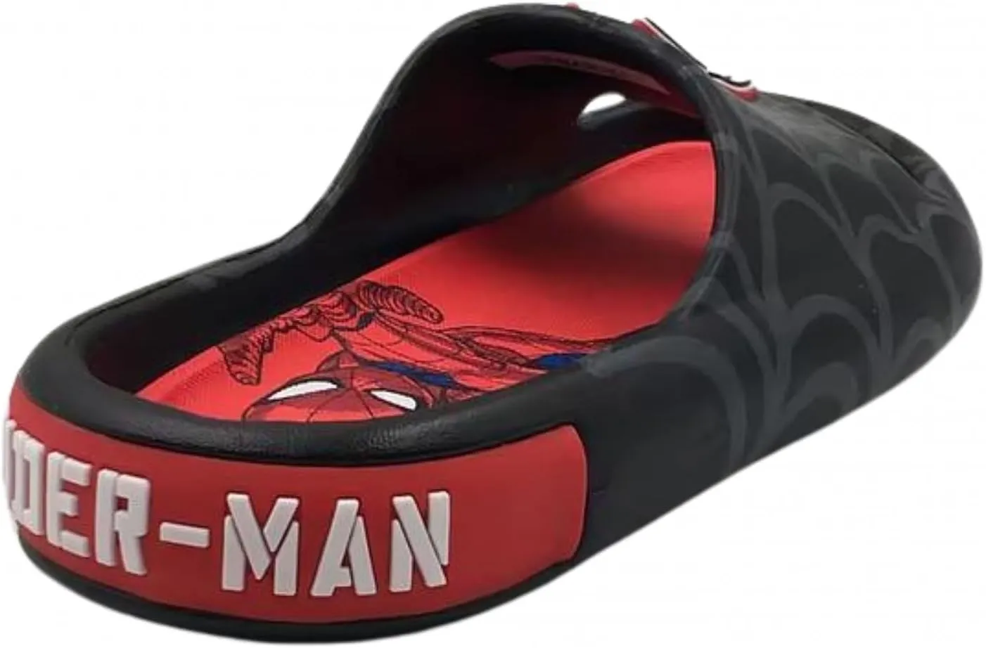 Spider-Man Webbed Logo Youth Boy's Flip Flop Slides