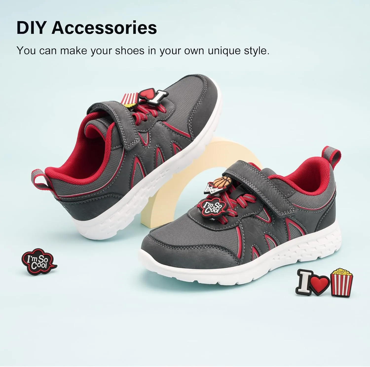 Stelle Kids Shoes Boys Girls Running Sneakers Athletic Lightweight Breathable Non Slip Walking Tennis Shoes for Toddler/Little Kid/Big Kid