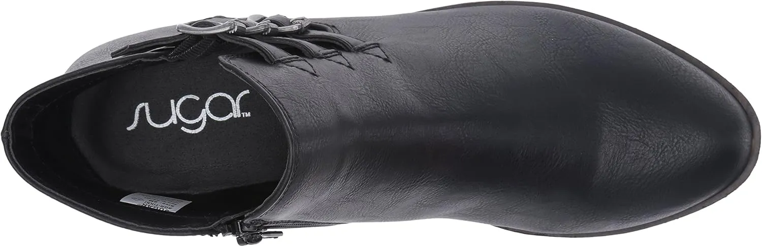 Sugar Women's Dress Block Heel Ankle Boot, Ladies Zipper Bootie