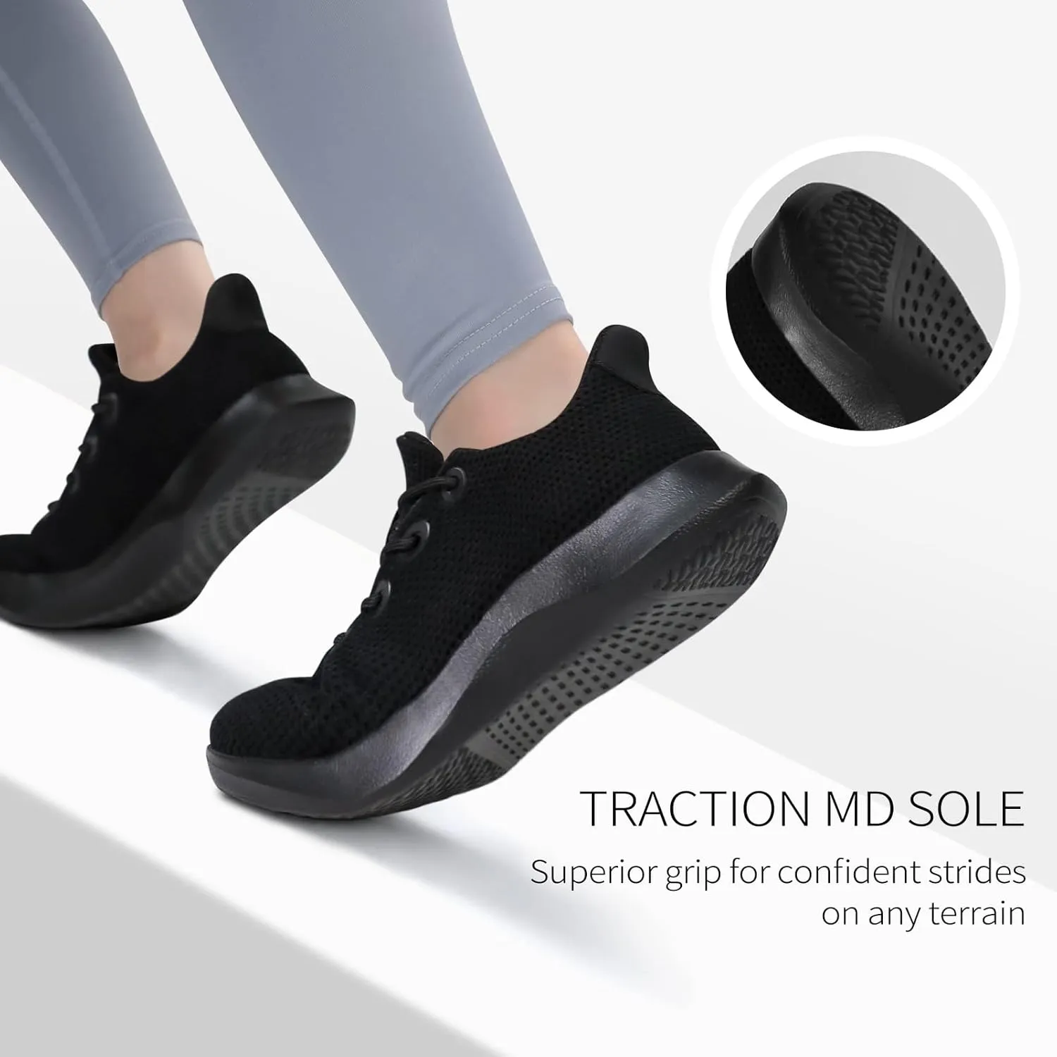Tennis Shoes Womens Slip on Walking Sneakers for Women with Arch Support