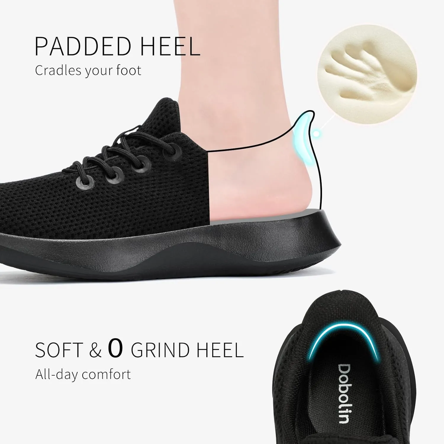 Tennis Shoes Womens Slip on Walking Sneakers for Women with Arch Support