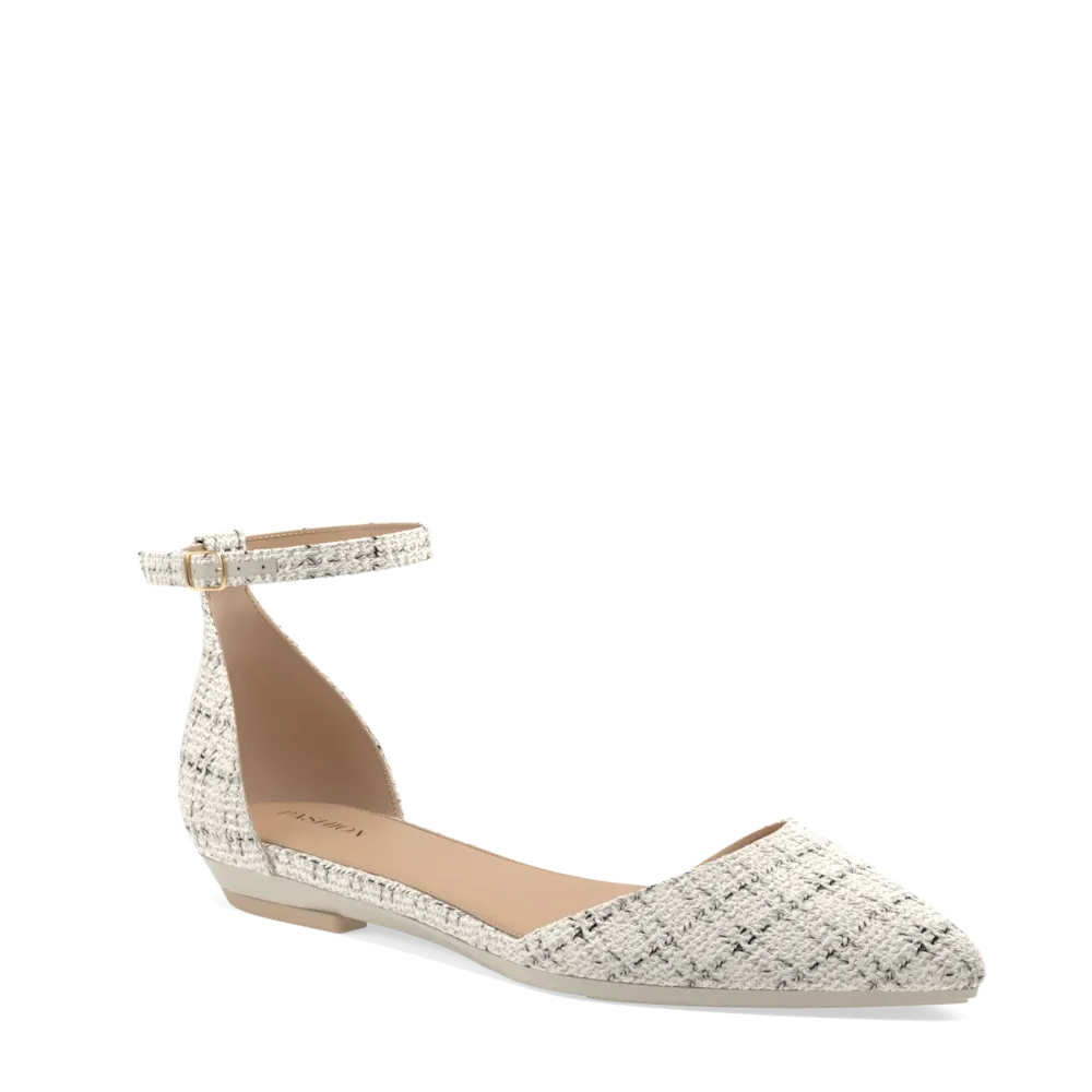 The D'Orsay - Bone Tweed 4 Stiletto - FINAL SALE