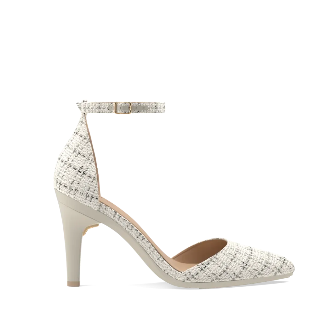 The D'Orsay - Bone Tweed 4 Stiletto - FINAL SALE