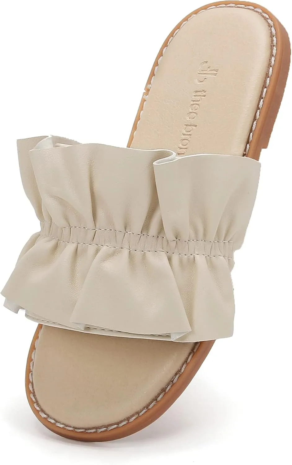 THEE BRON Princess Dress Slippers Slides Sandals for Little Girls