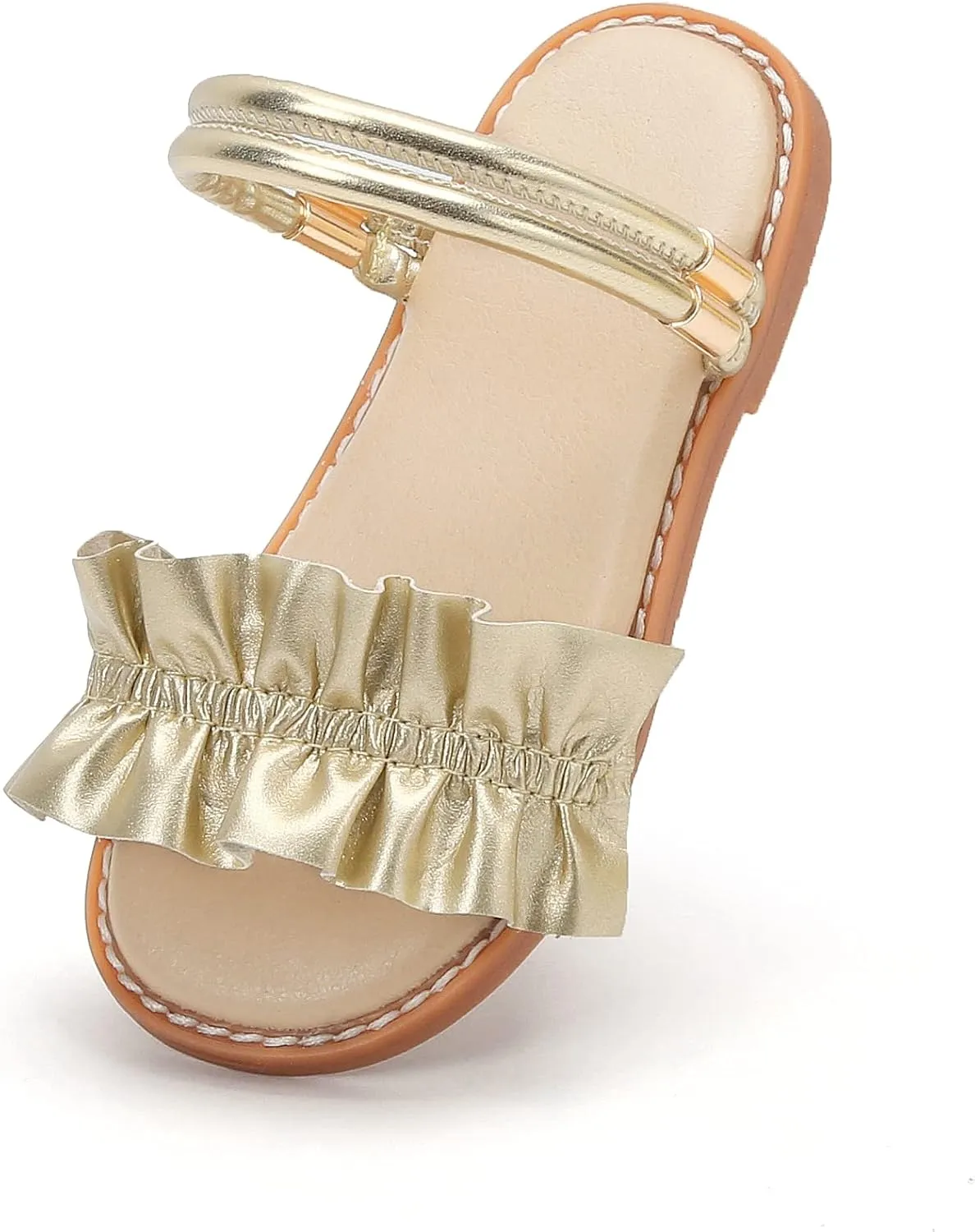 THEE BRON Princess Dress Slippers Slides Sandals for Little Girls