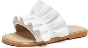 THEE BRON Princess Dress Slippers Slides Sandals for Little Girls