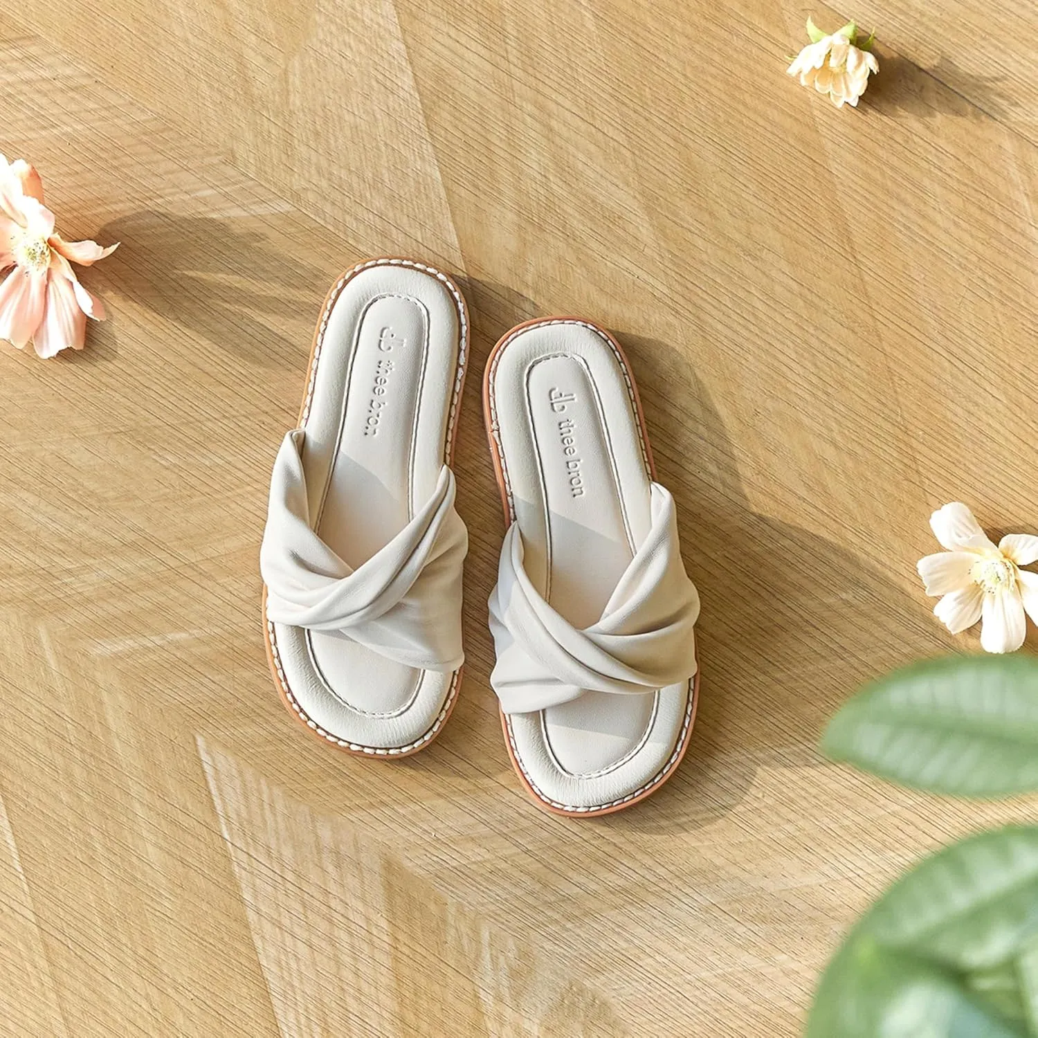 THEE BRON Princess Dress Slippers Slides Sandals for Little Girls