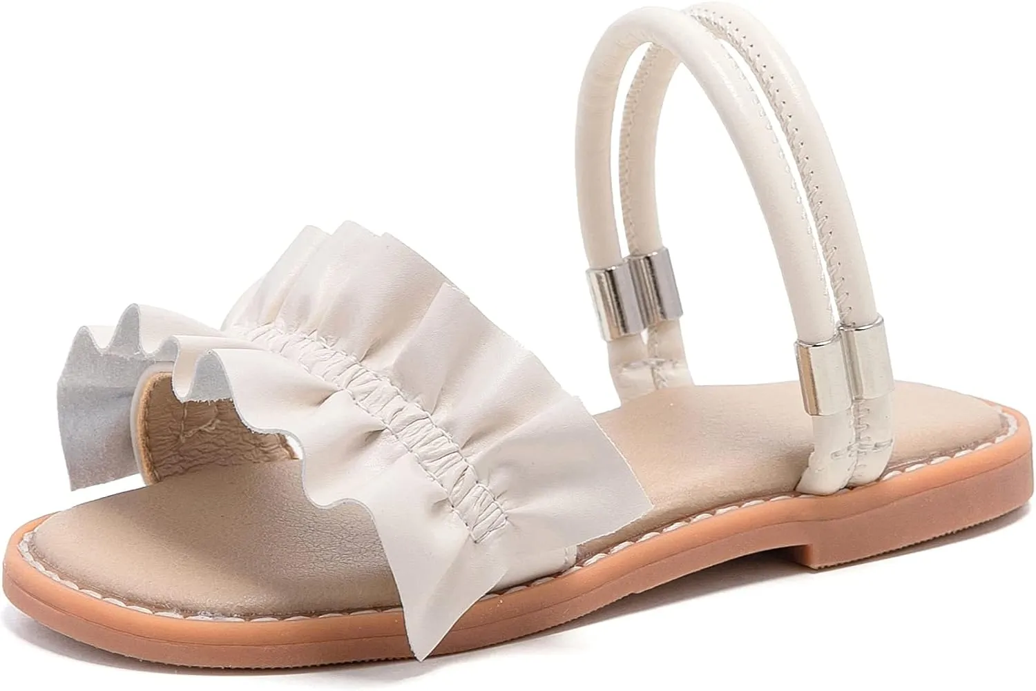 THEE BRON Princess Dress Slippers Slides Sandals for Little Girls