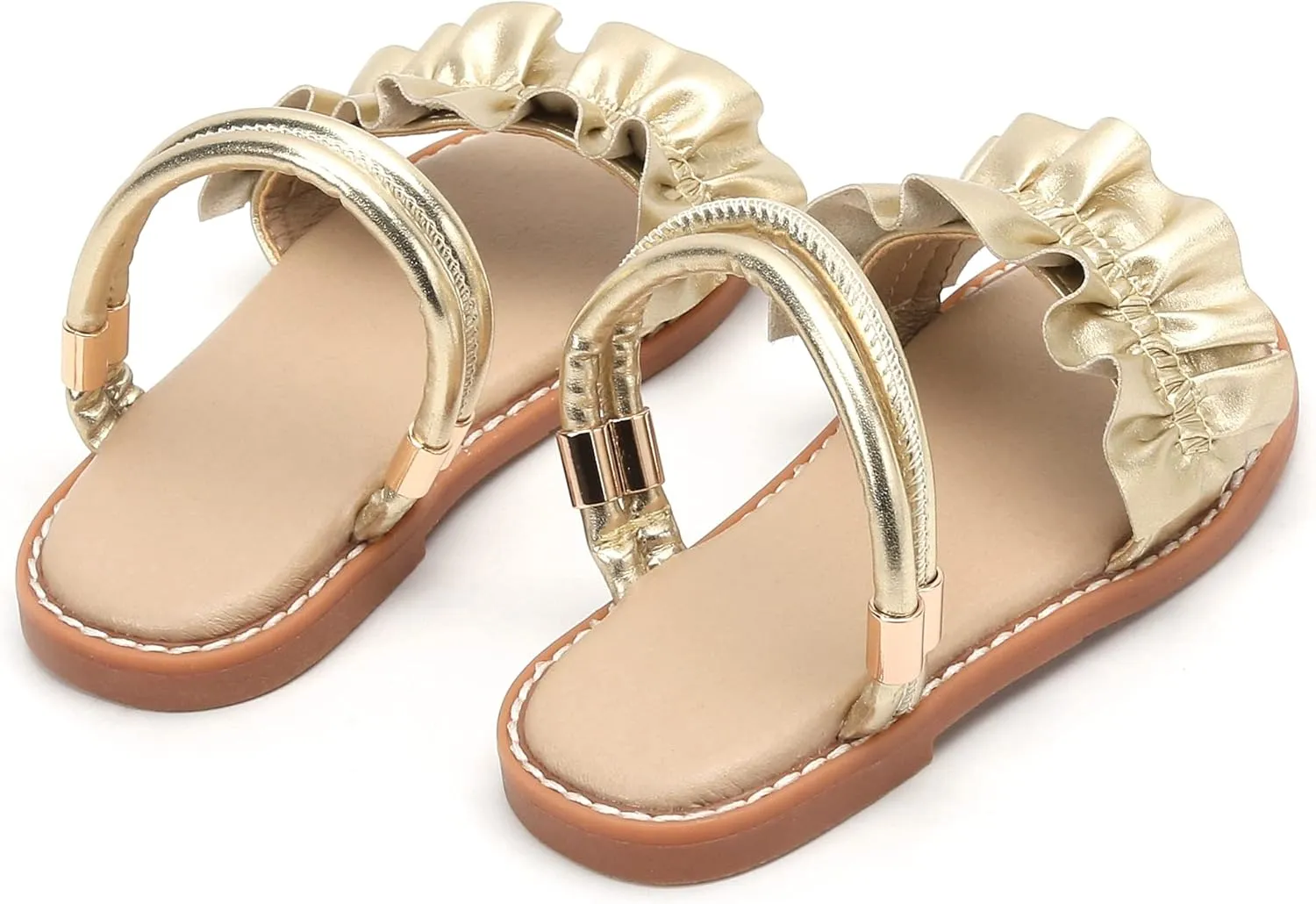 THEE BRON Princess Dress Slippers Slides Sandals for Little Girls