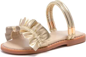 THEE BRON Princess Dress Slippers Slides Sandals for Little Girls