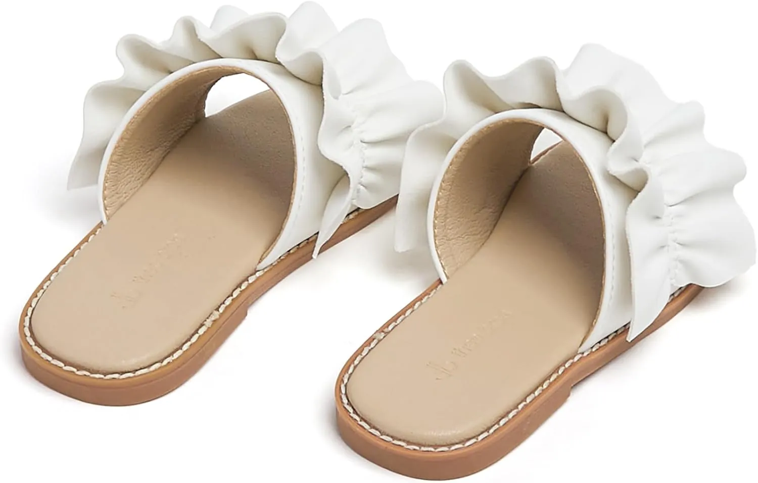 THEE BRON Princess Dress Slippers Slides Sandals for Little Girls