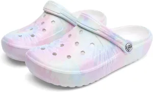 Tie-dye Womens Clogs Lightweight Slip-on Garden Shoes Cheap Slippers/Sandals/Water Shoes
