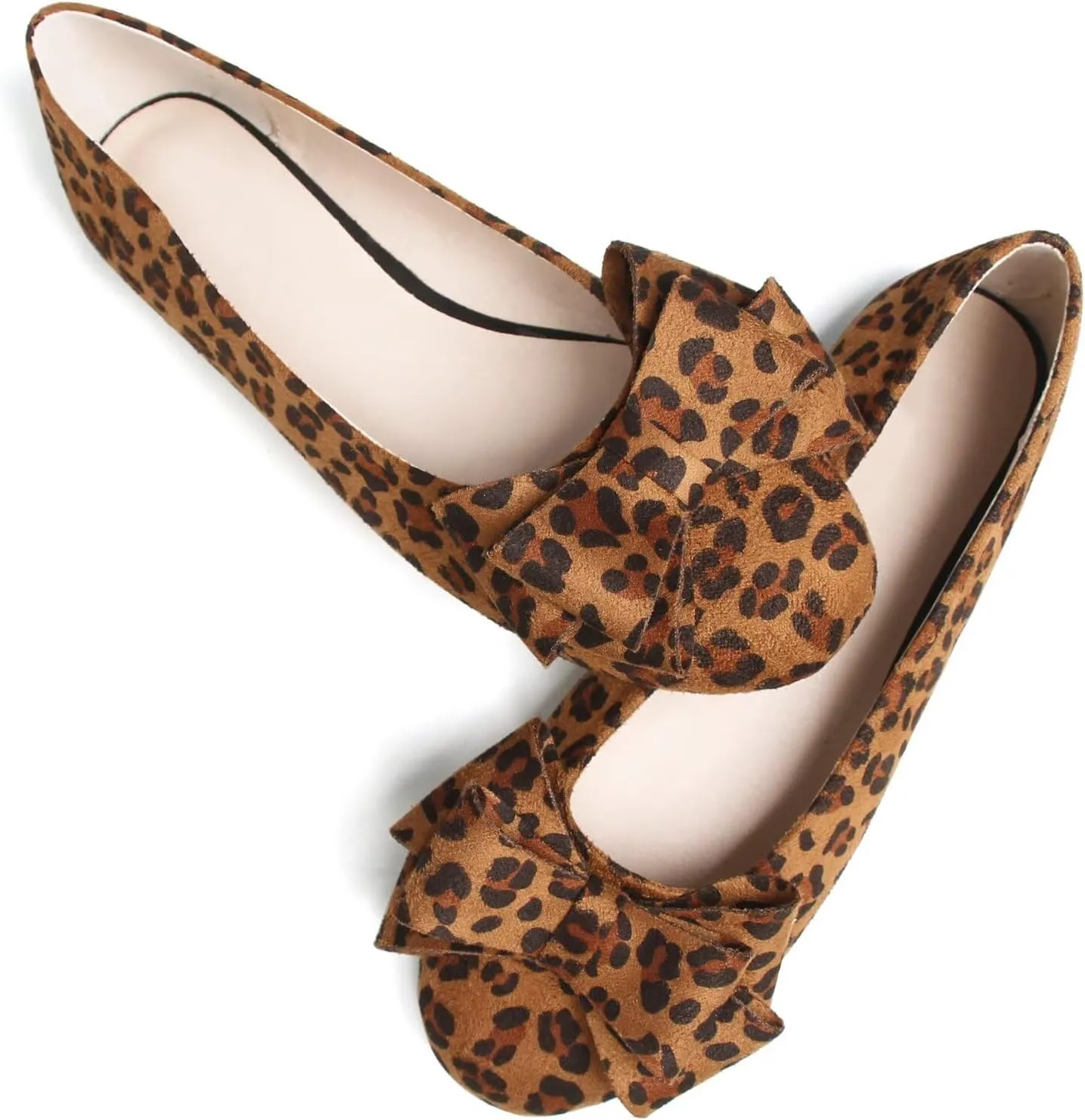 TN TANGNEST Women Fashion Bowknot Flats Comfort Pointed Toe Dress Shoes