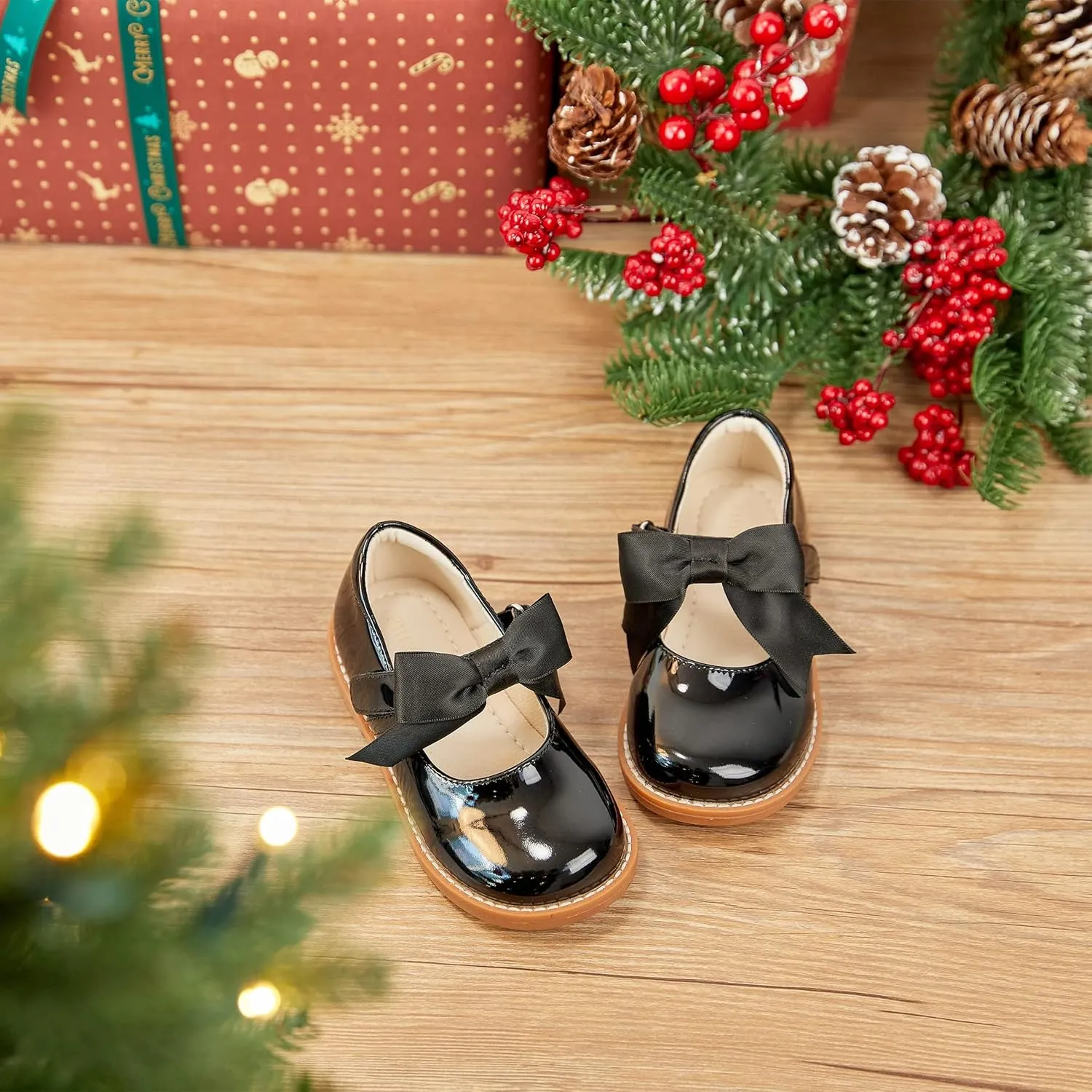 Toddler Girl Mary Jane Dress Shoes-Little Girl School Uniform Shoes for Wedding Party