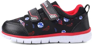 Toddler Kid Spider Design Sneakers with Non-Slip Sole, Breathable Mesh, and Hook-and-Loop Closure