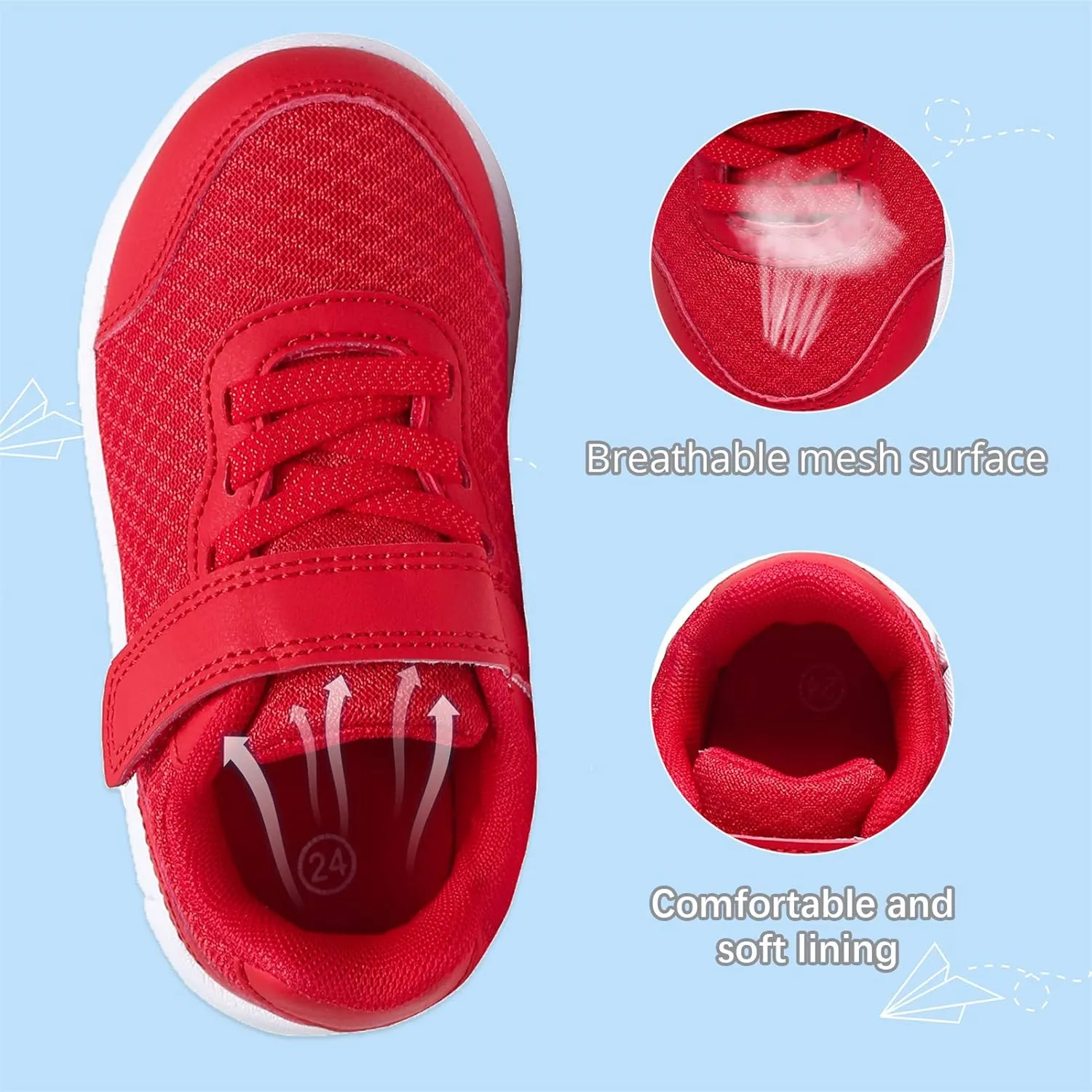 Toddler Shoes Boys Girls Sneakers Little Kids Tennis Shoes for Running Walking