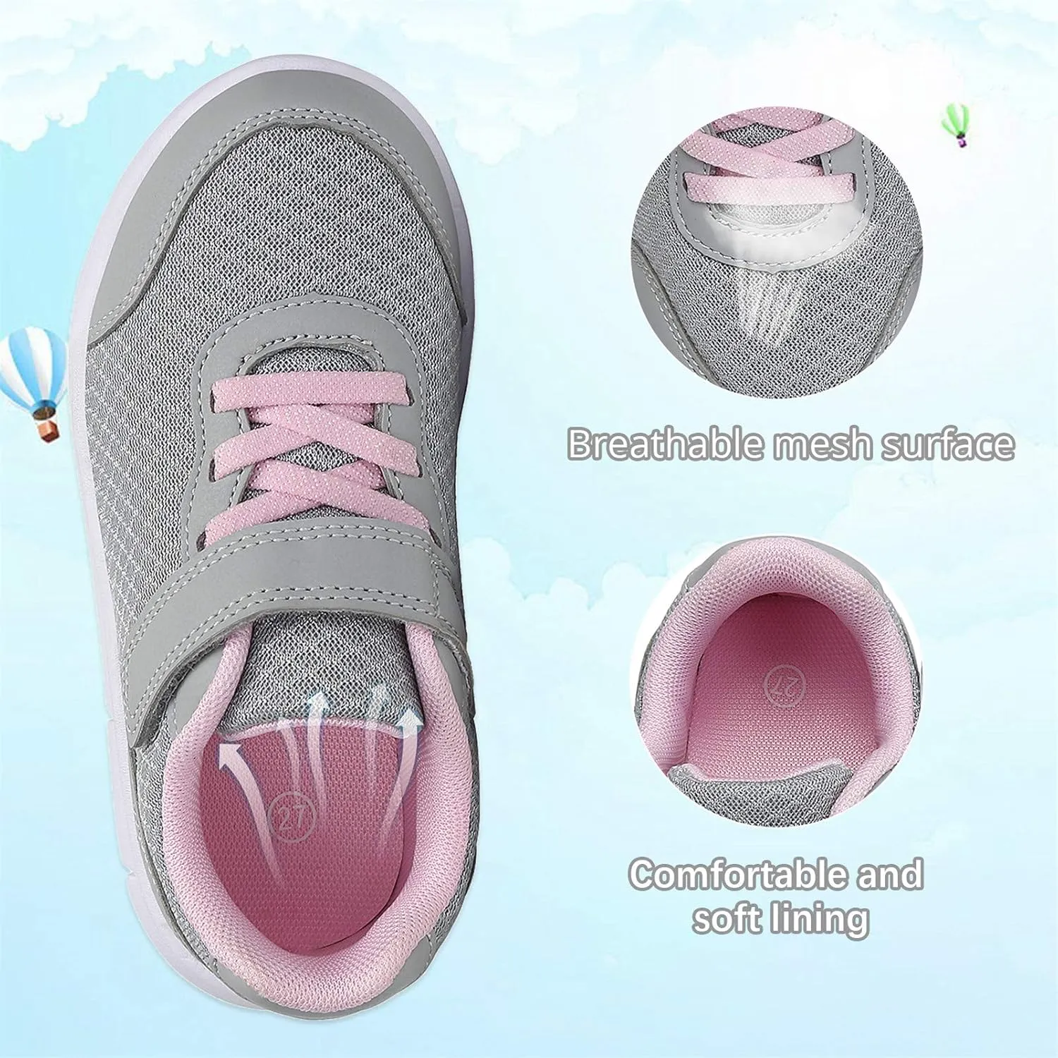 Toddler Shoes Boys Girls Sneakers Little Kids Tennis Shoes for Running Walking