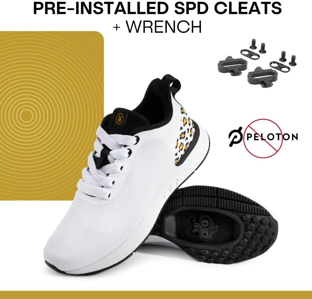 Tommaso Cycling Shoes Women—Outdoor Cycling Shoes Women—Women Specialized Bike Shoes— Walkable Cycling Shoes—Women SPD Cycling Shoes—Indoor Cycling Shoes Women SPD—Peloton Shoes—SPD Cleat Installed
