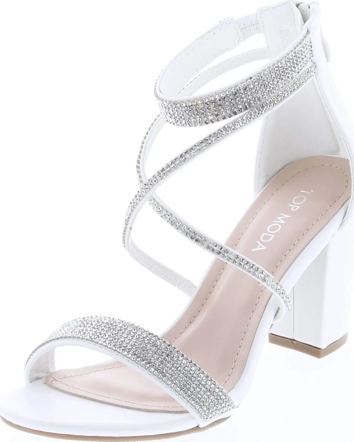 TOP Moda Dressy/Formal Sandals High Heel Ankle Strap Open Toe Sandals