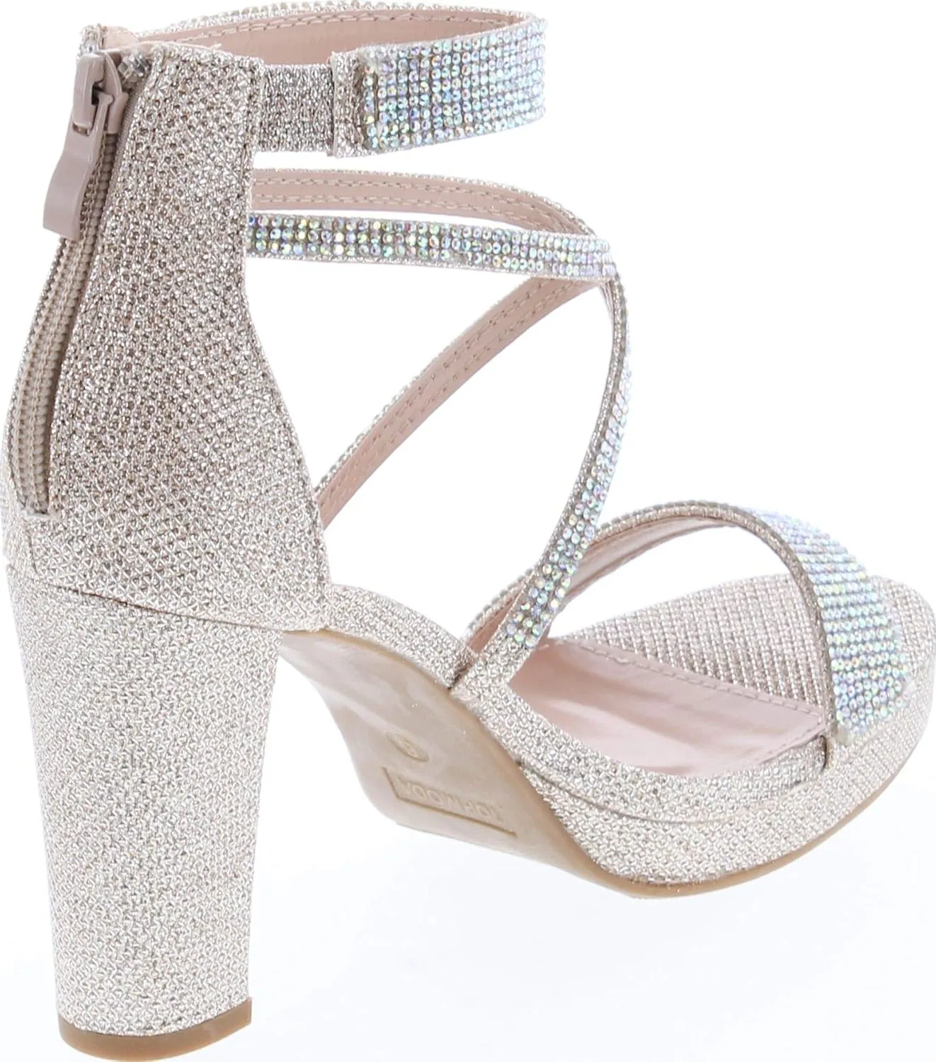 TOP Moda Dressy/Formal Sandals High Heel Ankle Strap Open Toe Sandals