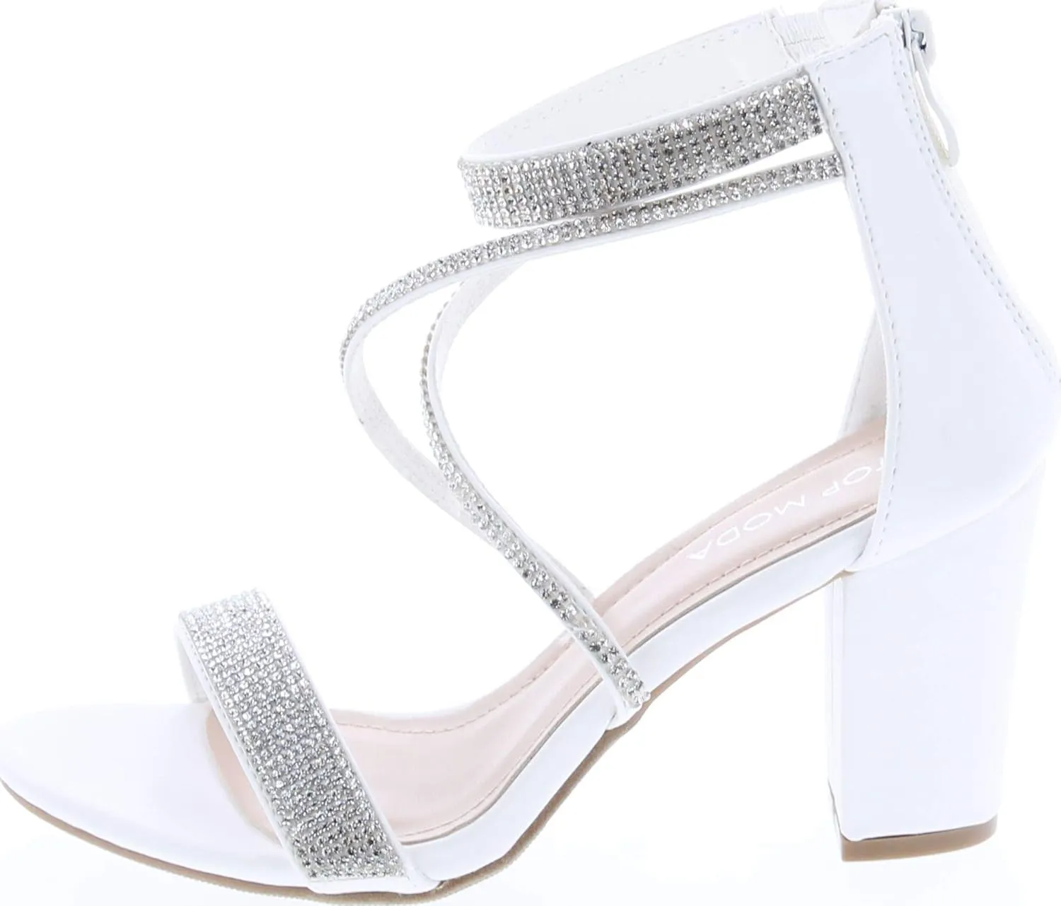 TOP Moda Dressy/Formal Sandals High Heel Ankle Strap Open Toe Sandals