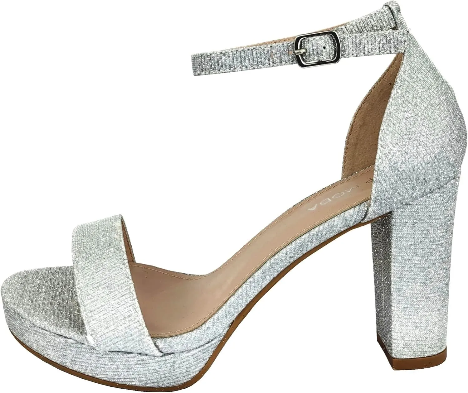 TOP Moda Platform High Heel Open Toe Dress Sandal Over The Toe Strap