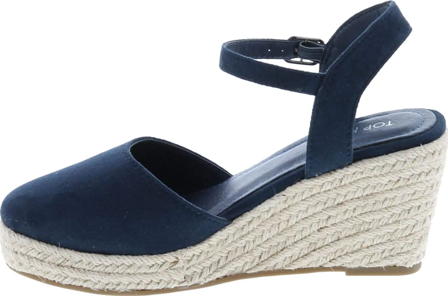TOP Moda Wishing-5 Women's Closed Toe Buckle Strap Espedrilles Sandals