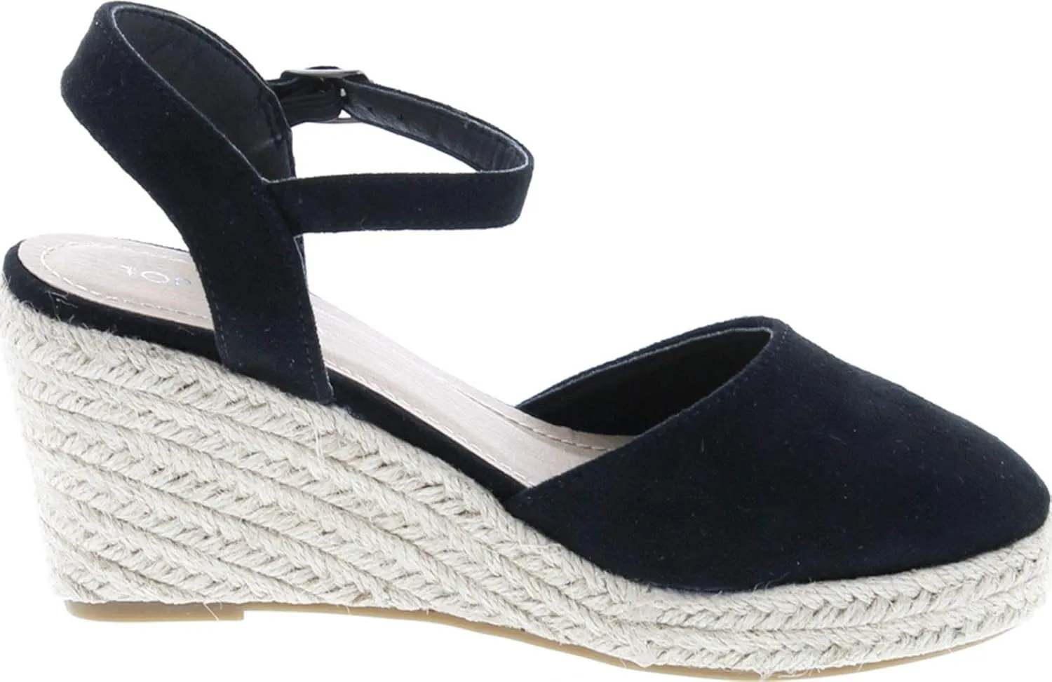 TOP Moda Wishing-5 Women's Closed Toe Buckle Strap Espedrilles Sandals